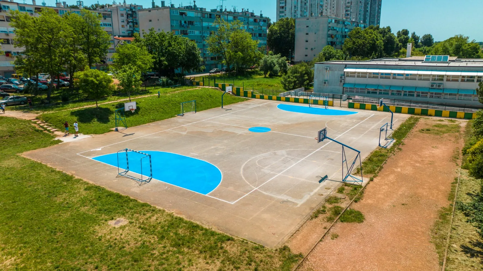 Igralište OŠ Veruda poslije radne akcije